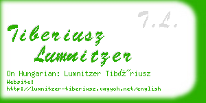 tiberiusz lumnitzer business card